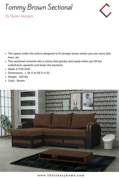 Skyler design build is a home building contractor from houston. Skyler Designs Tommy Brown Sectional | Brown sectional ...