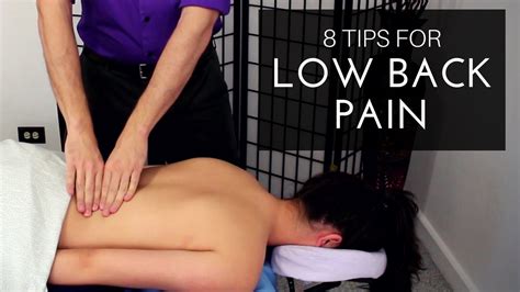Massage Tutorial 8 Tips For Low Back Pain Youtube
