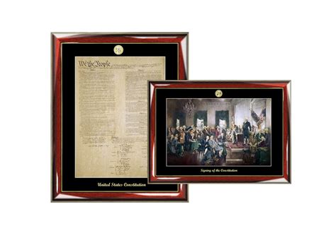 Constitution Replica Print And Signing Of The Constitution Mural Paintin