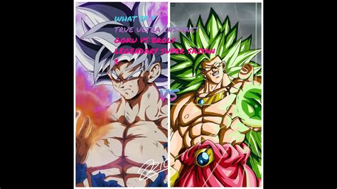 True Ultra Instinct Goku Vs Legendary Super Saiyan 3 Broly Comic Created By Aks Legendaryn