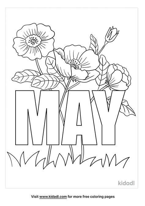 May Coloring Pages Free May Coloring Pages Kidadl