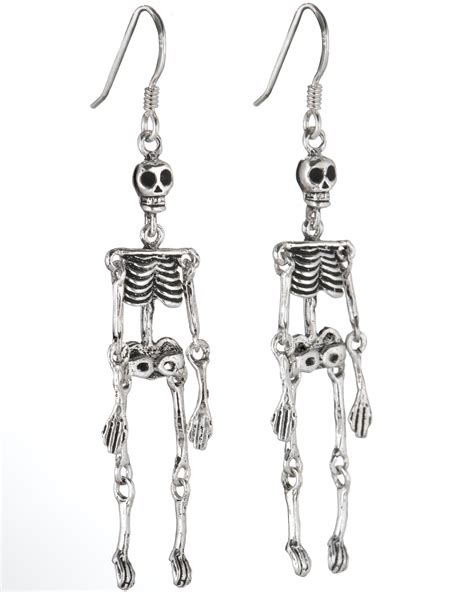 Skeleton Hanging Earrings The Evolution Store