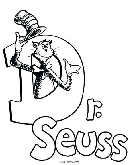 Cat In The Hat Coloring Pages Dr Seuss Coloring Pages Dr Seuss Books Dr Seuss Coloring Sheet