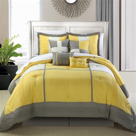 King size european embroidery yellow bedding sheet set 100% cotton comforter sets luxury hometextile. Amazon.com - Chic Home Dorchester 8-Piece Comforter Set ...