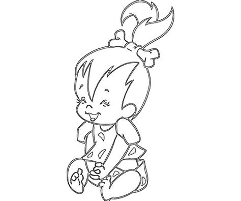 Printable Pebbles Flintstone Pebbles Flintstone Fun Coloring Pages 3