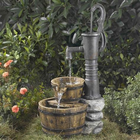 Fountain Cellar Old Fashion Water Pump Fountain Fcl005 The Home Depot