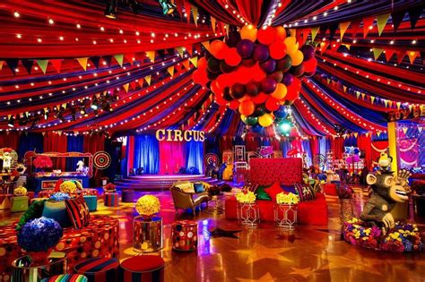 As The Guests Walked In To The Circus Tent They Entered An Elaborate