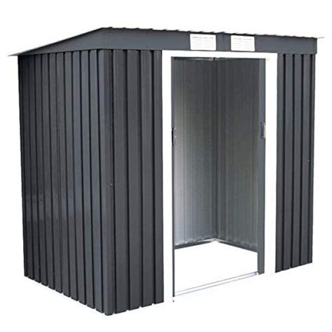 Porte placard coulissant 250x120cm 2 vantail + rail pack blanc. Costway Abri de Jardin en Métal Cabane à Outils en Tôle ...
