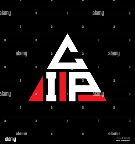 Cip Triangle Letter Logo Design With Triangle Shape Cip Triangle Logo