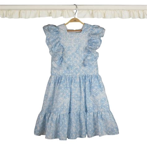 This Light Blue Butterflies Inspired Dress Is Suitable For A Birthday