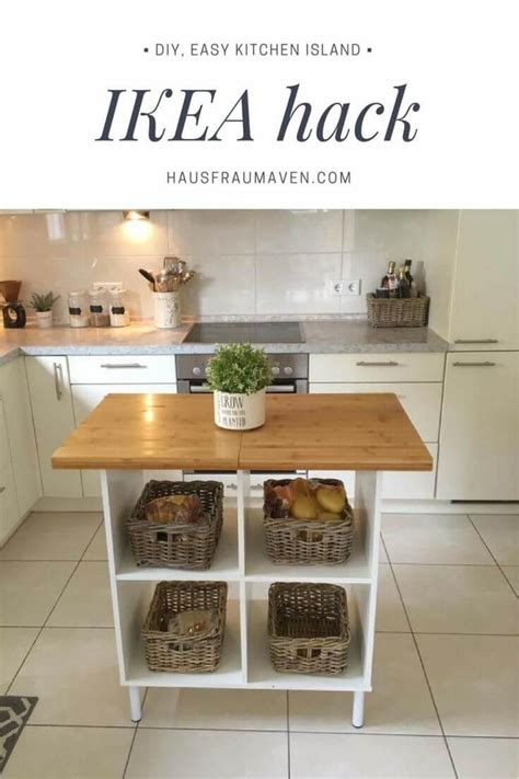 Ikea kitchen island with seating and storage: 20 façons de récupérer des meubles pour créer un îlot de ...