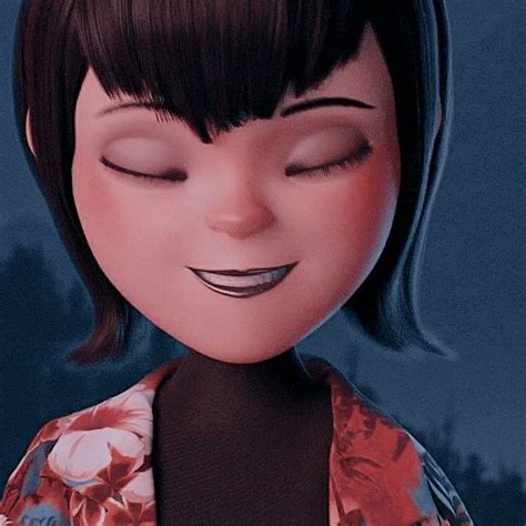 An Animated Woman With Her Eyes Closed Wearing A Flowered Shirt And Black Hair