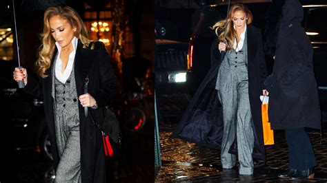 Jennifer Lopez Found The Perfect Outfit For Her A Three Piece Wool