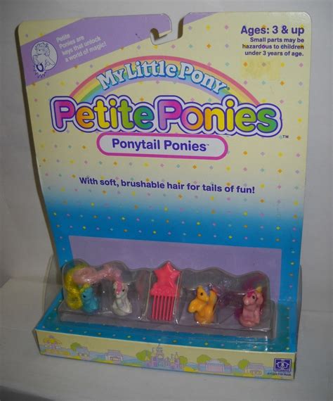 2317 Nrfb Vintage Hasbro My Little Pony Petite Ponies Ponytail