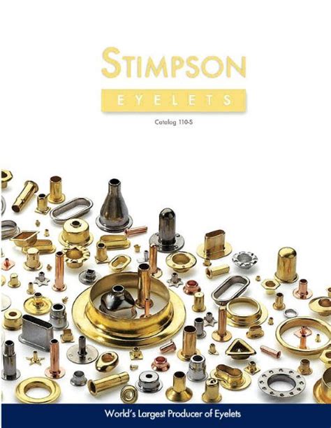 Newest Stimpson Eyelet Catalog Stimpson Company Inc