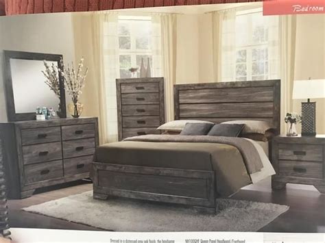 Set (queen bed, dresser & nightstand), created for macy's. CNLnh100 Rustic Gray Nathan Bedroom in 2020 | Rustic grey ...