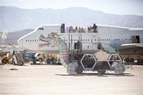 burning man s 747 plane still parked in black rock desert two weeks after festival ends