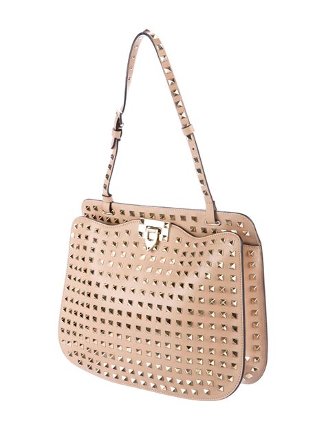 Valentino Rockstud Leather Shoulder Bag Handbags Val57953 The