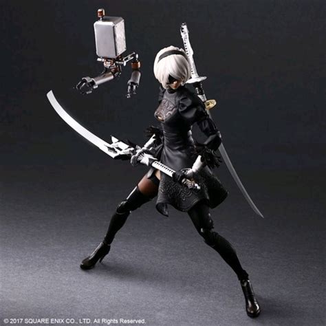 Nier Automata Yorha No 2 Type B Deluxe Play Arts Action Figure Figurines And Statues Sanity