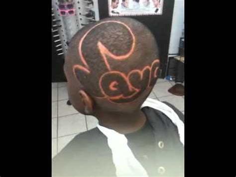 Hair Tattoo - Name/Letters - YouTube