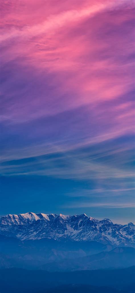 1125x2436 Sky Mountains Fog Sunset 5k Iphone Xsiphone 10iphone X Hd