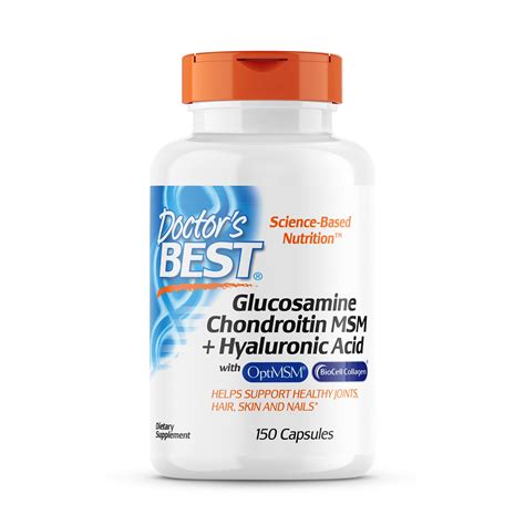 Buy Doctors Best Glucosamine Chondroitin Msm Hyaluronic With Optimsm