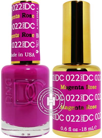 DND DC Duo Magenta Rose Gel Matching Nail Polish