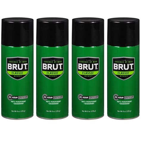 4 Pack Brut Anti Perspirant Deodorant Spray Classic 6 Oz Walmart