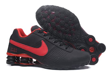 Nike Air Shox Deliver 809 Men Running Shoes Black Red Febbuy