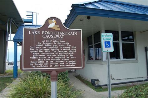 Lake Pontchartrain Causeway Historical Marker