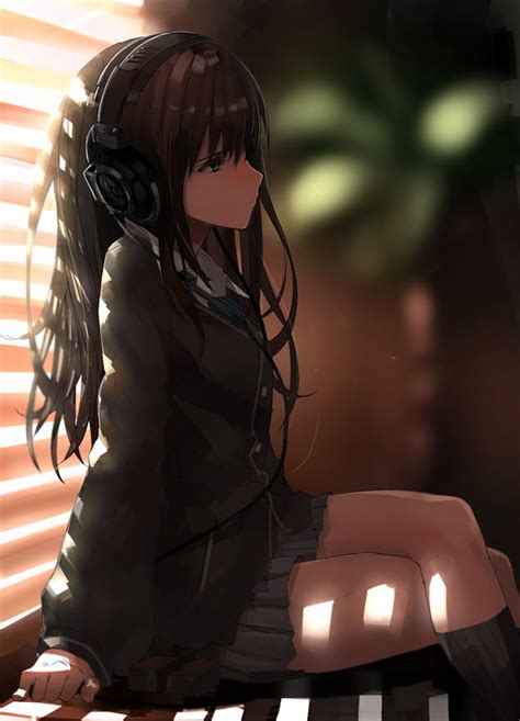 273 Best Headphones Girls ☆ Images On Pinterest Anime Girls Anime