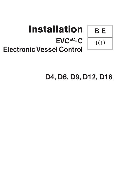 Volvo Penta Evc Ec C Installation Manual Pdf Download Manualslib