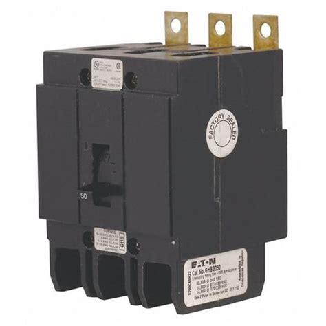 Eaton Ghb3100 Miniature Circuit Breaker 100 A 277480v Ac 3 Pole Bolt On Mounting Style Ghb