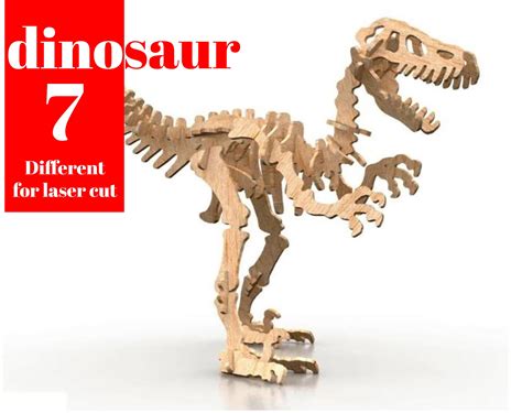 Dinosaur 7 Perfect Files For Laser Cut Files 2021 V2 Svg Dxf Etsy