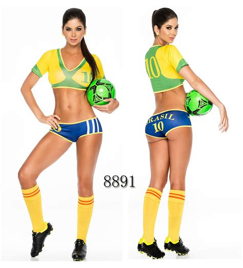 2019 Sexy Lingerie Uniform Soccer Player Cheerleader World Cup Football Girl Party Dress Fancy