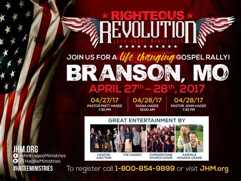 John Hagee Ministries Brings Annual ‘righteous Revolution To Branson