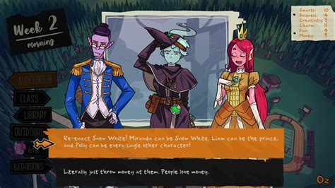 Monster camp set of character guides. Monster prom guide.