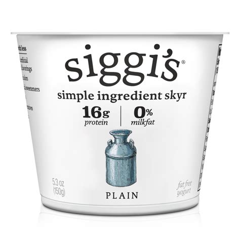 Siggis Icelandic Yogurt Plain Non Fat