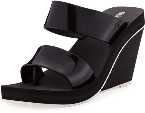 Melissa Shoes Summer Two-Strap High Wedge Sandal | Melissa shoes, Summer shoes, Vegan shoes
