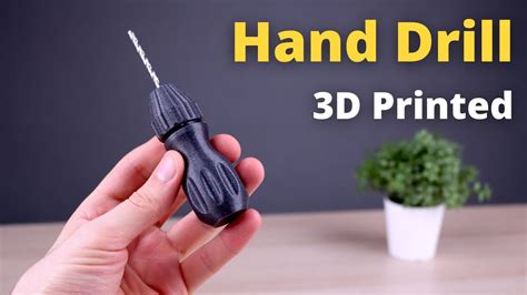 3d Printing A Hand Drill Bit With Adjustable Chuck Youtube