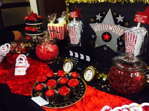 Hollywood Candy Buffet Redcarpet Movie Night Birthday Party