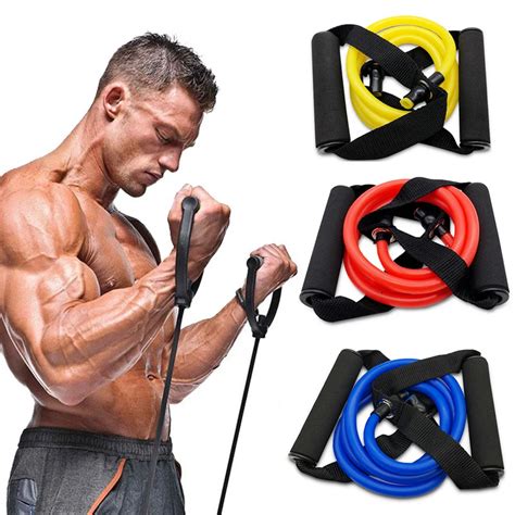 Cm Elastic Resistance Bands Yoga Pull Rope Fitness Workout Sports Bands Rubber Tensile Pull