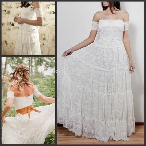 The top wedding themes & how to personalize them. 2016 Rustic Lace Bohemian Wedding Dresses Strapless Off ...
