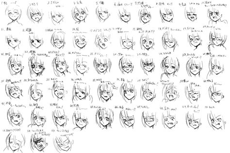 50 Expressions Anime By Bardi3l On Deviantart Anime Expressions