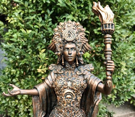 Hekate Statue Torches Magick Paganism Hellenism Greek Mythology