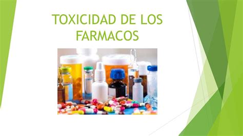Toxicidad De Los Farmacos Enfermer A Udocz