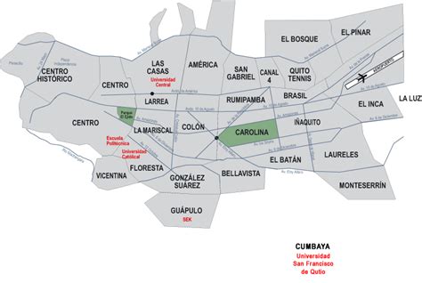 Mapa Politico De Quito