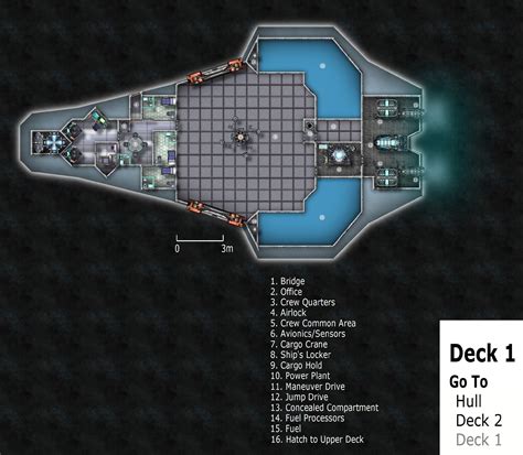 Deck Plans Rpg Floor Plans Gaming Star Wars Ships Traveller Rpg
