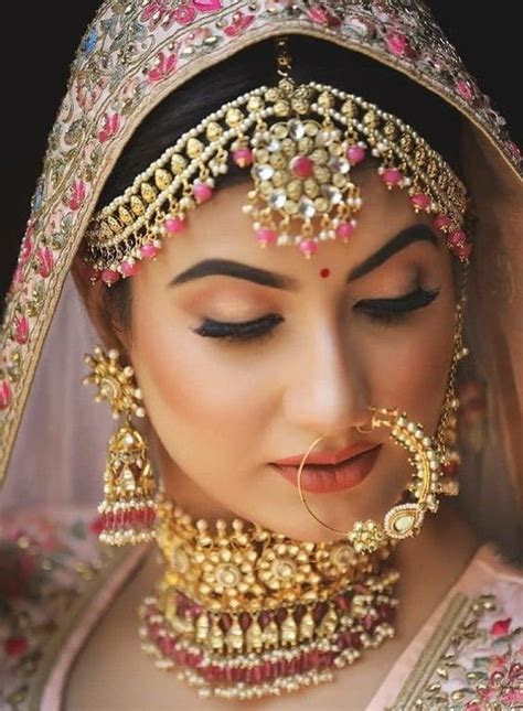 Indian Nose Ring Kundan Nath Nose Ring Fine Kundan Nath Etsy Indian Bridal Makeup Best