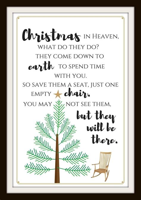 Heaven hath answering music for all angels soon to sing: Free Christmas in Heaven Printable You Will Love ...